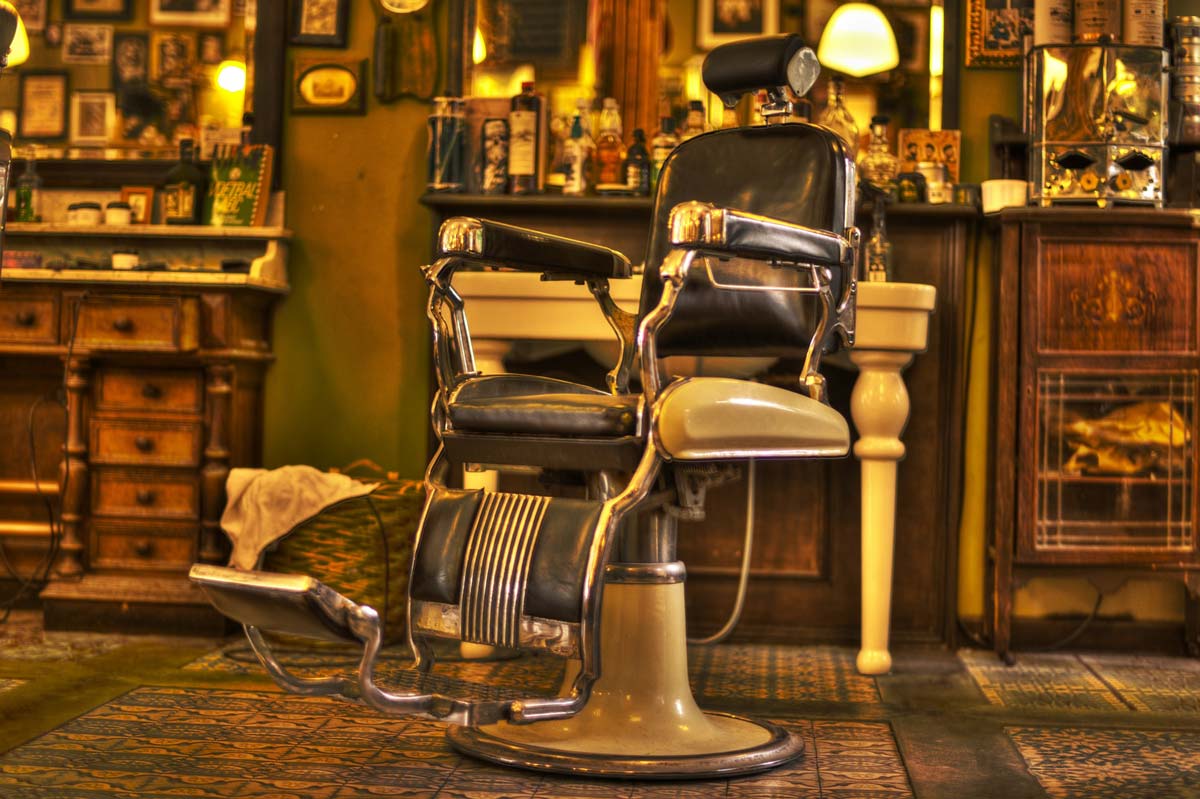 Cadeira Barbeiro Vintage Negócios Barbearia Cadeira Barbearia